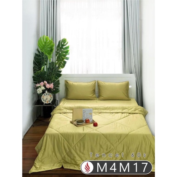 Vải lụa tencel 60s khổ 2m5 màu trơn may ga nệm