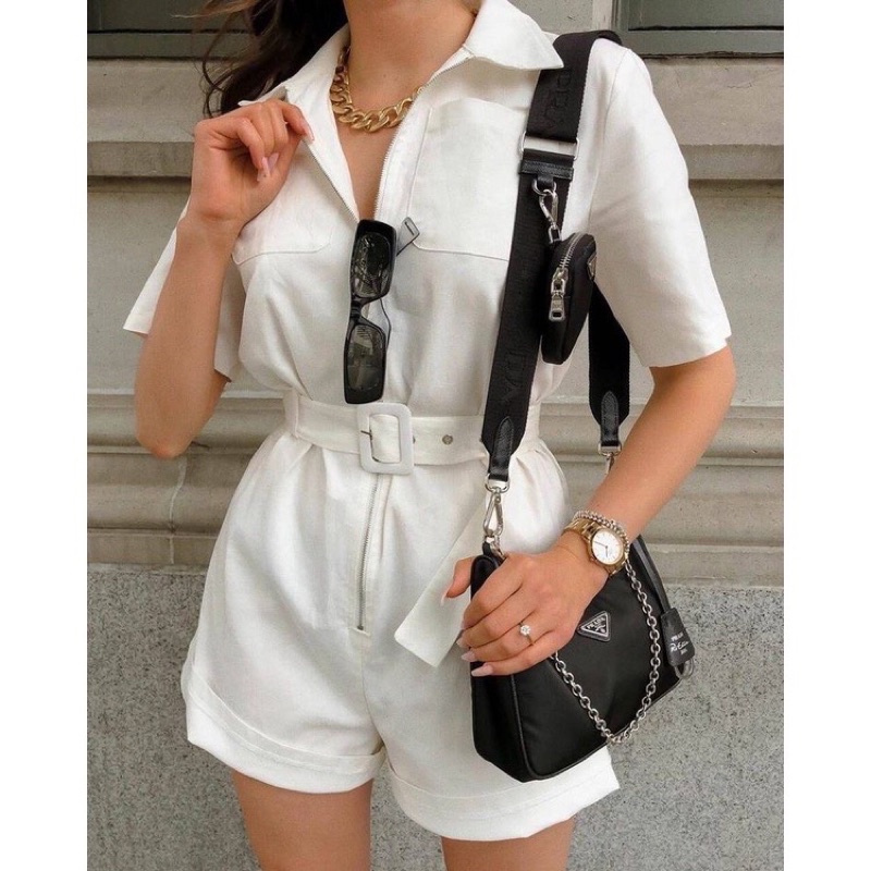 Sét P A R A D A kèm ví nhỏ da xước size 23cm Full box