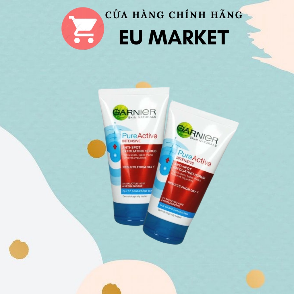 Sữa rửa mặt Garnier 3in1 làm sạch da, giảm mụn ẩn, mặt nạ, chiết xuất thiên nhiên, hàng nội địa Châu âu, Eumarket.