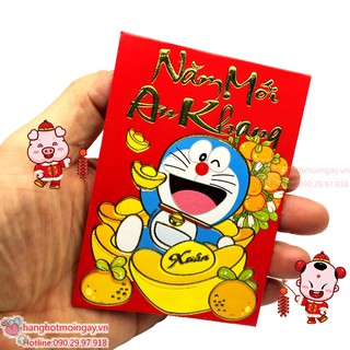 combo 6 bao lì xì hoạt hình doremon LX138