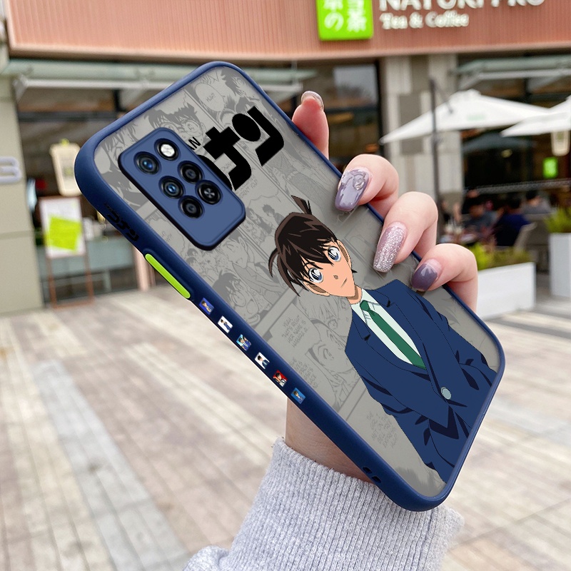 Ốp Điện Thoại Cứng Nhám Trong Suốt Chống Sốc In Hình Conan Đáng Yêu Cho Infinix Note 10 Pro Note 10 Pro NFC