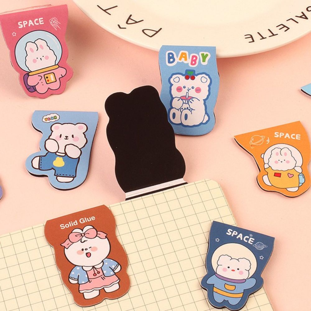 Bookmark mẫu Hoạt hình nam châm Pison, kẹp đánh dấu trang sách xinh xắn - VPP020 - 01 cái