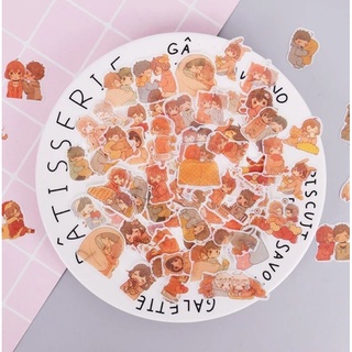Túi 100 hình dán sticker pvc trang trí