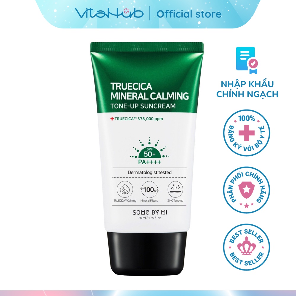 Kem Chống Nắng Some By Mi Truecica Mineral 100 Calming Suncream 50PA++++ 50ml