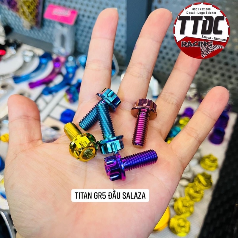 Ốc Titan Gr5 Đầu Salaza 8li gắn nhiều vị trí ✌🇹🇭