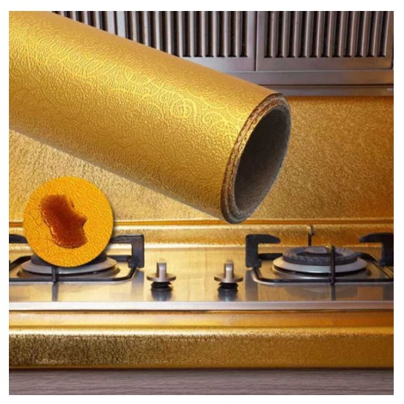 CUỘN GIẤY BẠC DÁN BẾP CÁCH NHIỆT GIỮ GÌN SẠCH SẼ CHỐNG THẤM DẦU, THẤM NƯỚC  - BỀN ĐẸP.