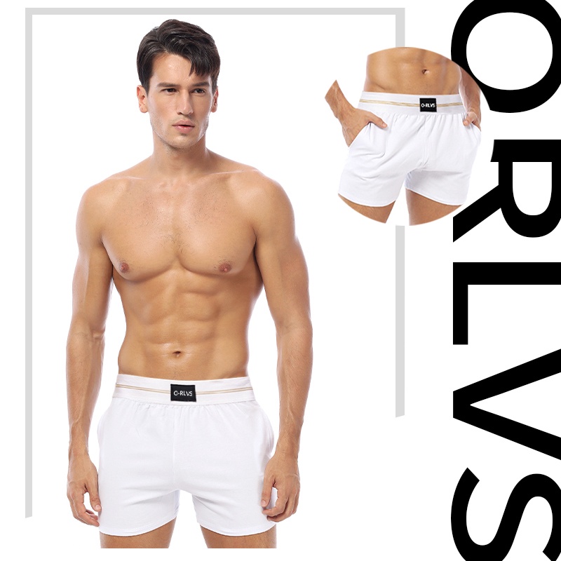 Quần Lót Boxer Dài Bằng Cotton Thoáng Khí Quyến Rũ Cho Nam OR6217