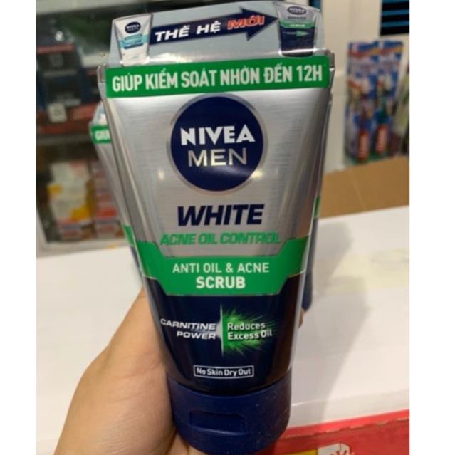 SỮA RỬA MẶT NIVEA MEN GIÚP KIỂM SOÁT NHỜN CHỨA HẠT MÁT-XA 100g