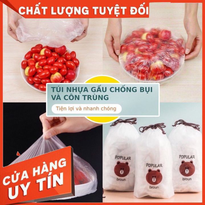 Combo 50c Màng Bọc Thực Phẩm Có Chun Co Dãn Tái Sử Dụng