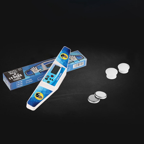 Đồng hồ đếm giờ hình lập phương tiện màu trắng