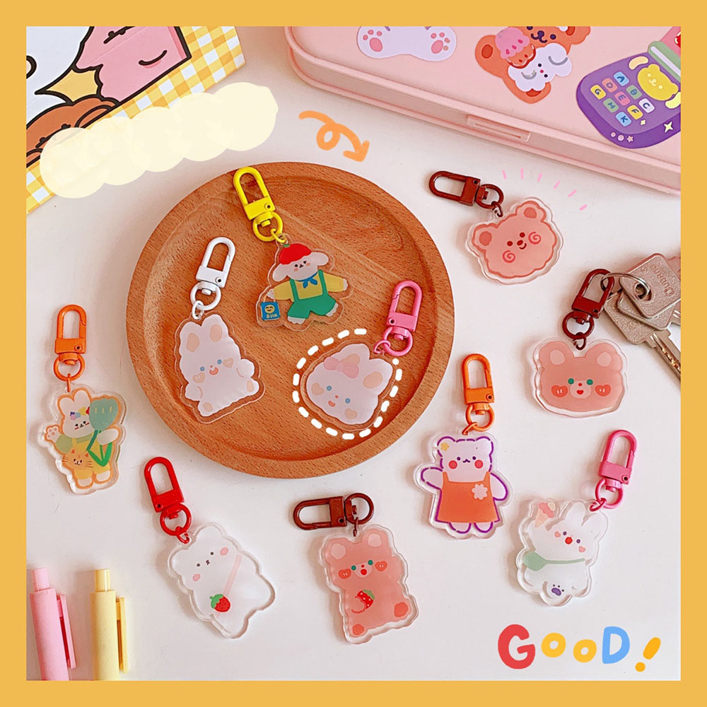 Móc Khóa Hình Thỏ Con Dễ Thương