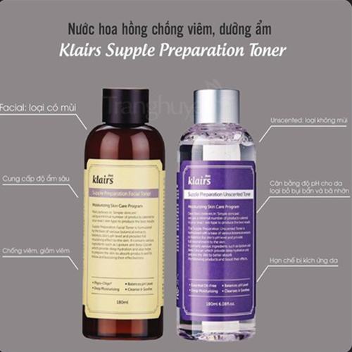 Toner KLAIRS - Nước hoa hồng Supple Preparation Facial Toner 180ml