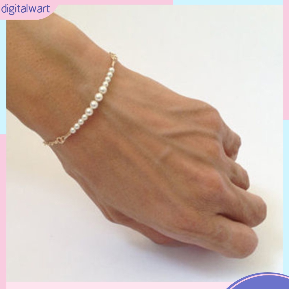 Vòng Tay Nữ Đính Hạt Giả Ngọc Trai