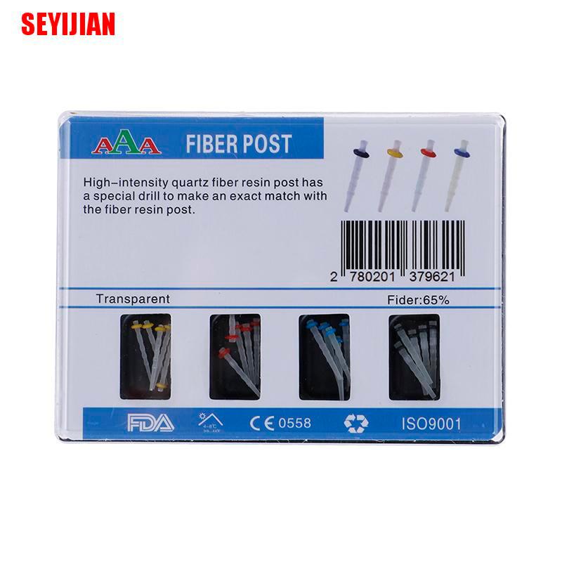 (Hàng Mới Về) 1 Hộp Sợi Fiber Fiber & 4 Mũi Khoan Nha Khoa