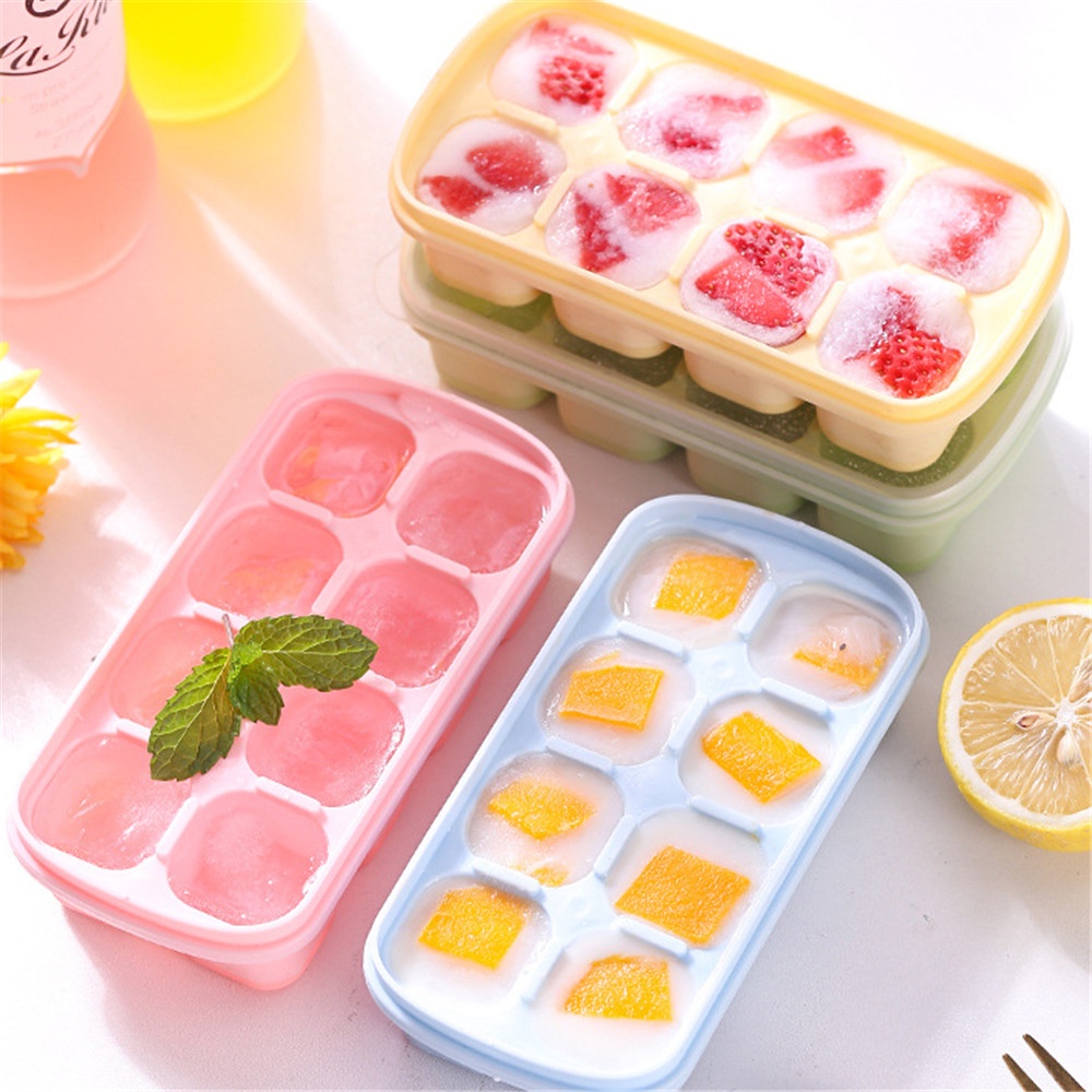 Khuôn làm đá viên bằng silicone kèm nắp đậy thời trang hongyu8866