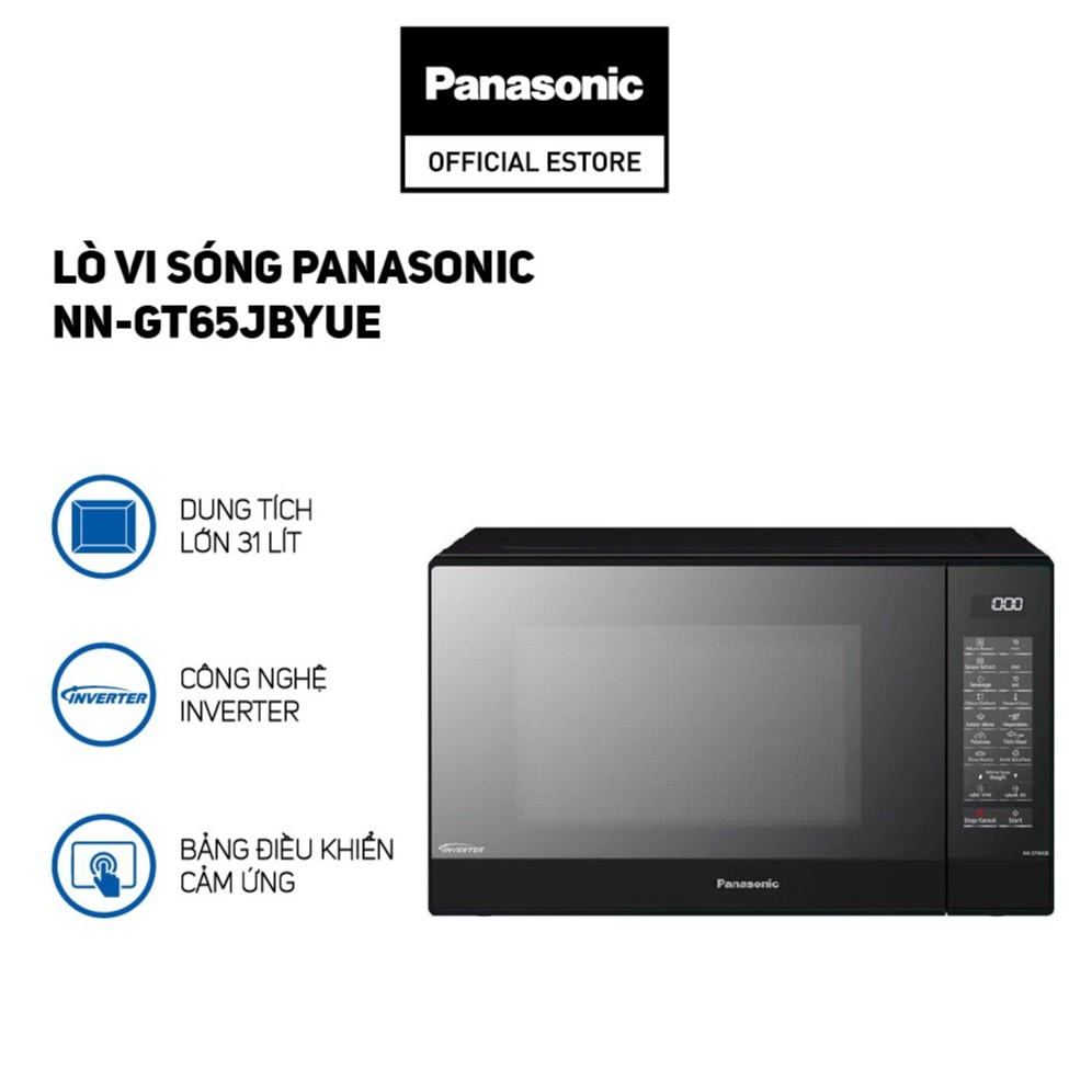 Lò Vi Sóng Tích Hợp Nướng Panasonic NN-GT65JBYUE - Bảo Hành 12 Tháng - Hàng Chính Hãng