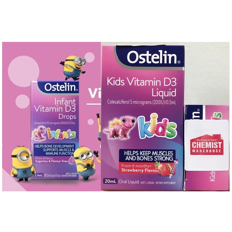 Vitamin D3 Ostelin Cho Trẻ - Úc
