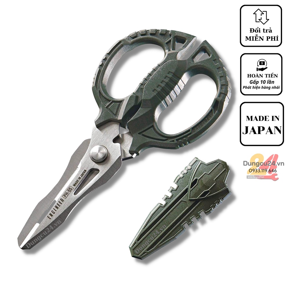 [made in japan] Kéo Nhật đa năng ENGINEER PH-55