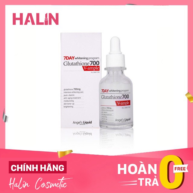 Huyết thanh trắng da 7 ngày whitening program glutathione 700 HALIN888P