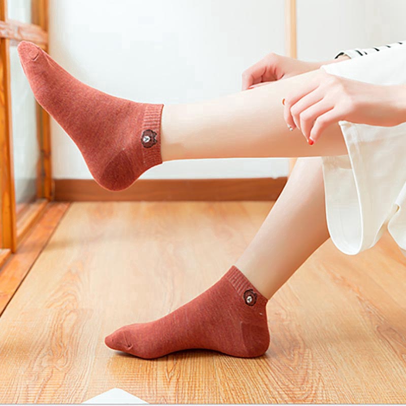 Vớ Cotton Mềm Thoáng Khí Thời Trang Dành Cho Nữ