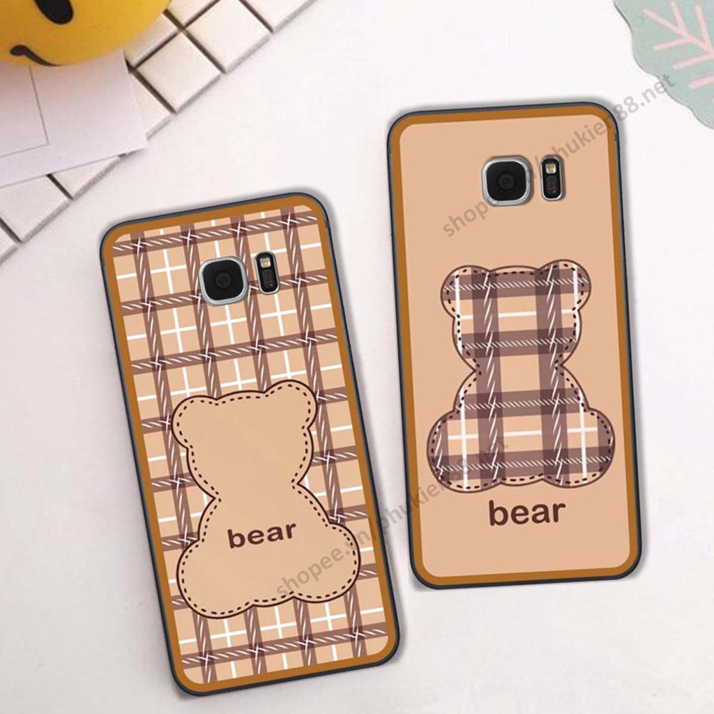 Ốp lưng Samsung S6 / S6 EDGE / S7 / S7 EDGE ốp điện thoại LineBear, bé tóc xù, hoa siêu đẹp