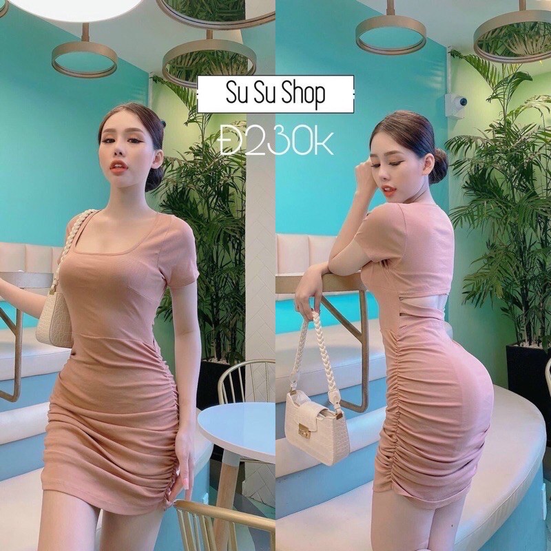 [ Mã FAMAYWA2 giảm 10K đơn 50K] Đầm body dây cheo eo ( mặc được 2 kiểu ) | BigBuy360 - bigbuy360.vn