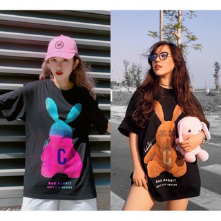 Áo thun tay lỡ bad rabbitss thỏ M21 freeship