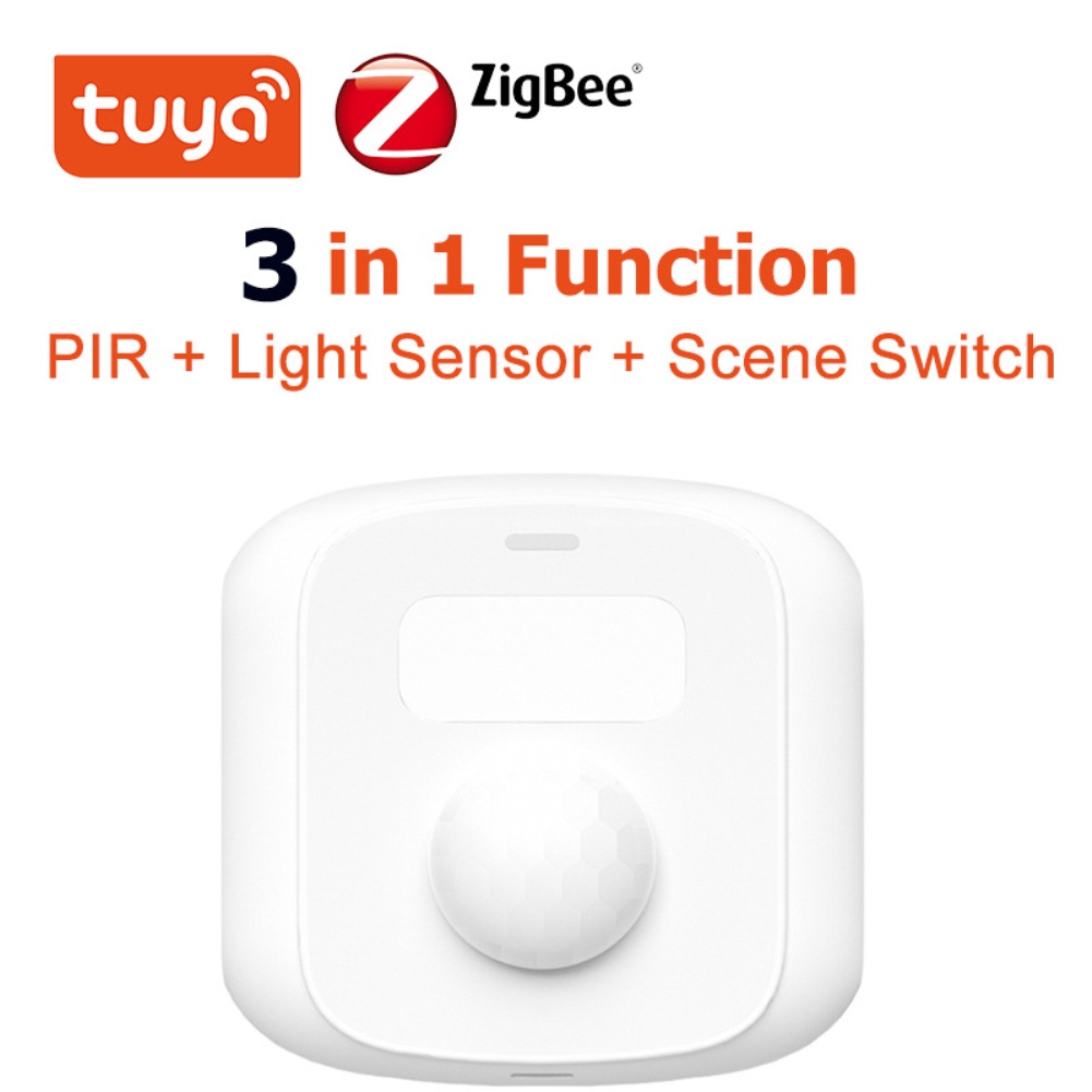 Bộ Cảm Biến Chuyển Động Cơ Thể Mini Kết Nối Wifi Zigbee Có Công Tắc Đèn
