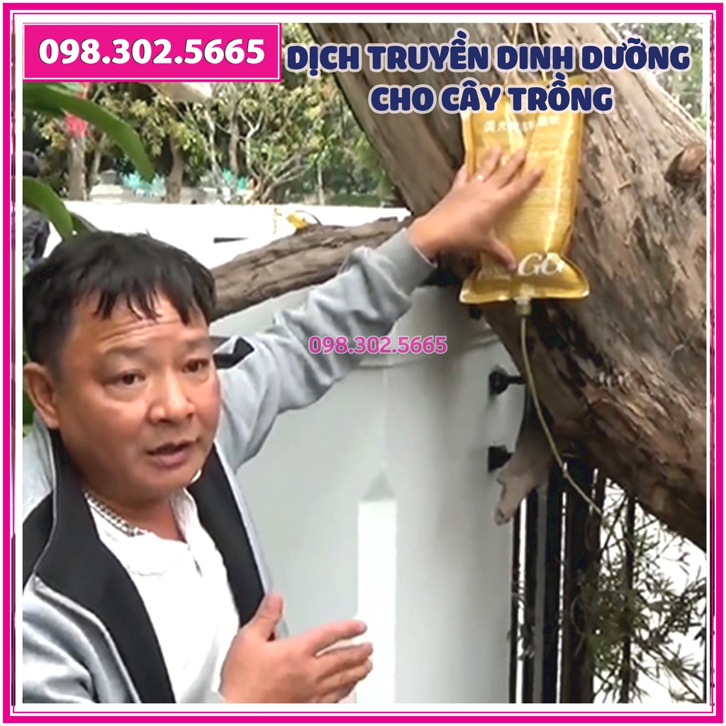 {Siêu RẺ] Dịch truyền dinh dưỡng cho cây trồng công trình (túi 1 lít màu nâu)