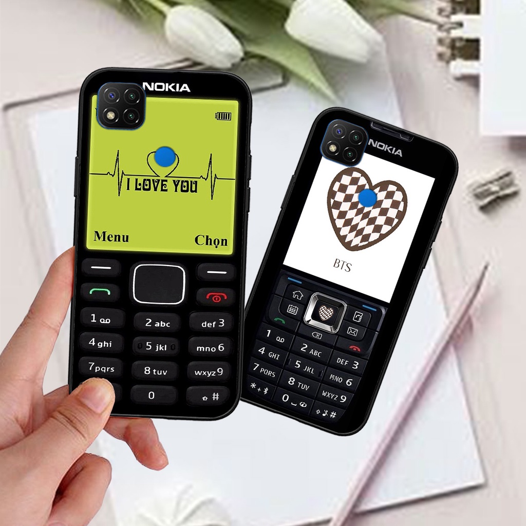 Ốp Xiaomi Redmi 9C / 9T bộ hình điện thoại nokia huyền thoại , BTS , Vpop cute
