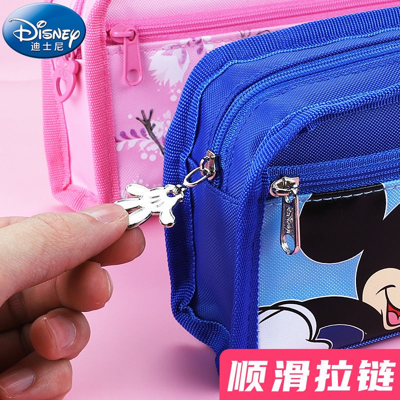 ♛Túi Đựng Bút Chì Sức Chứa Lớn Họa Tiết Disney Đơn Giản Cho Học Sinh Tiểu Học Nam Nữ @