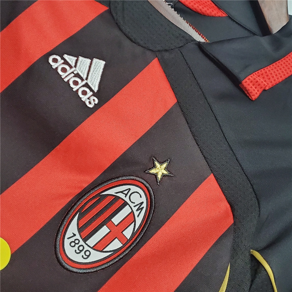 Áo Bóng Đá Đội Tuyển Milan 06-07 Phong Cách Retro