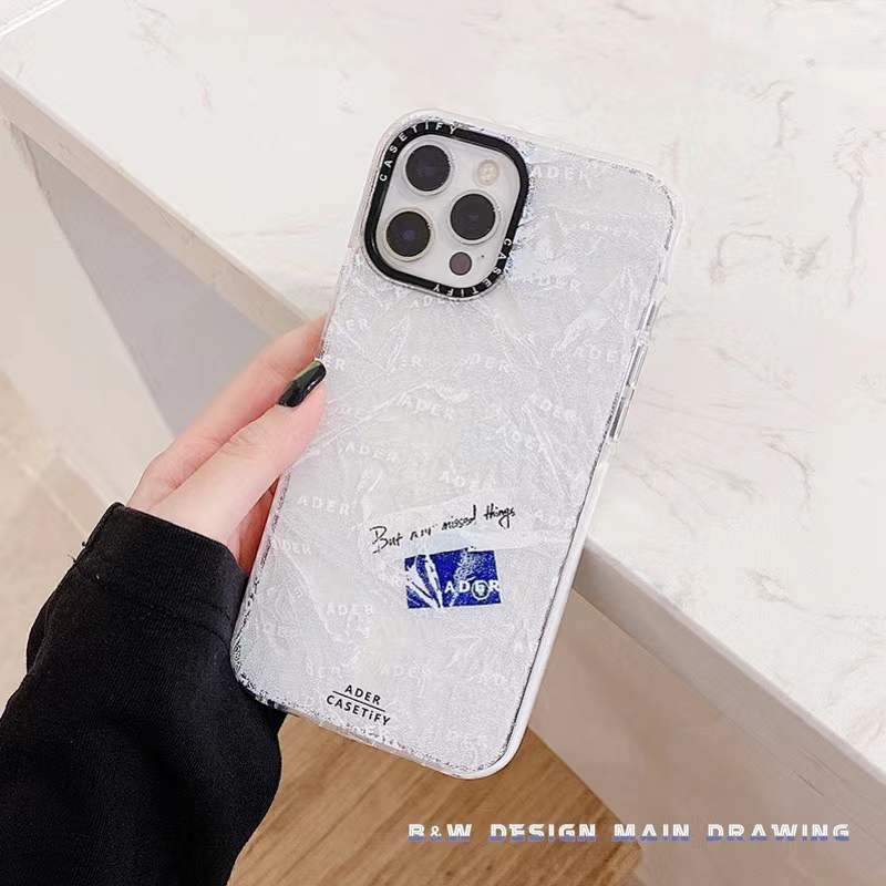 Thời Trang Ốp Điện Thoại Mềm Chống Sốc In Nhãn Đơn Giản Cho iphone 15 pro max 14 13 12 11 pro