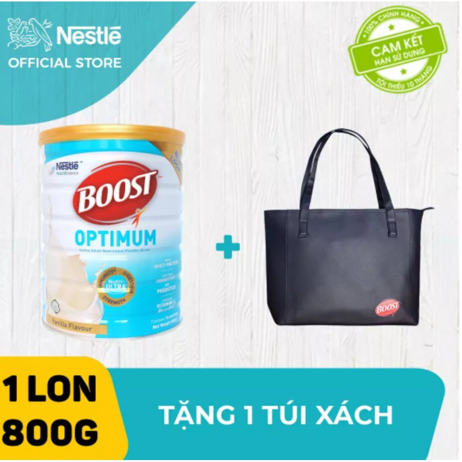 (tặng túi xách) Sữa Boost Optimum 800gr Date mới nhất