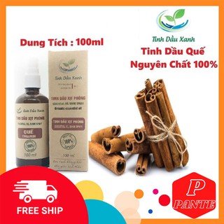 Tinh dầu xịt phòng, xịt ô tô quế nguyên 100ml chính hãng tinh dầu xanh
