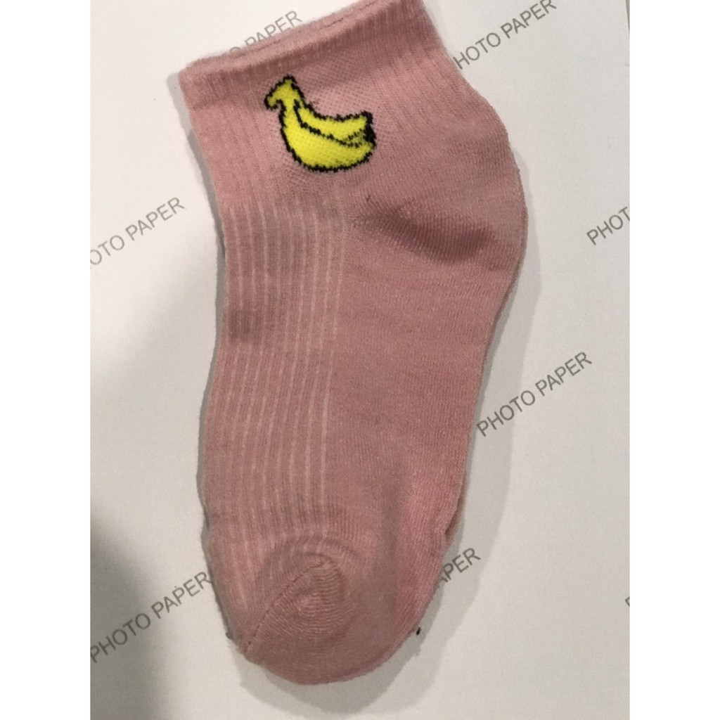 Combo 5 đôi tất nữ cổ ngắn hình hoa quả siêu dễ thương, thời trang