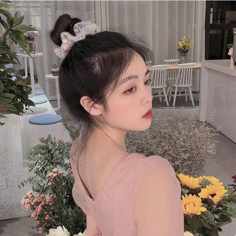 Dây Buộc Tóc Phối Ren Và Hoa Thời Trang Dành Cho Nữ