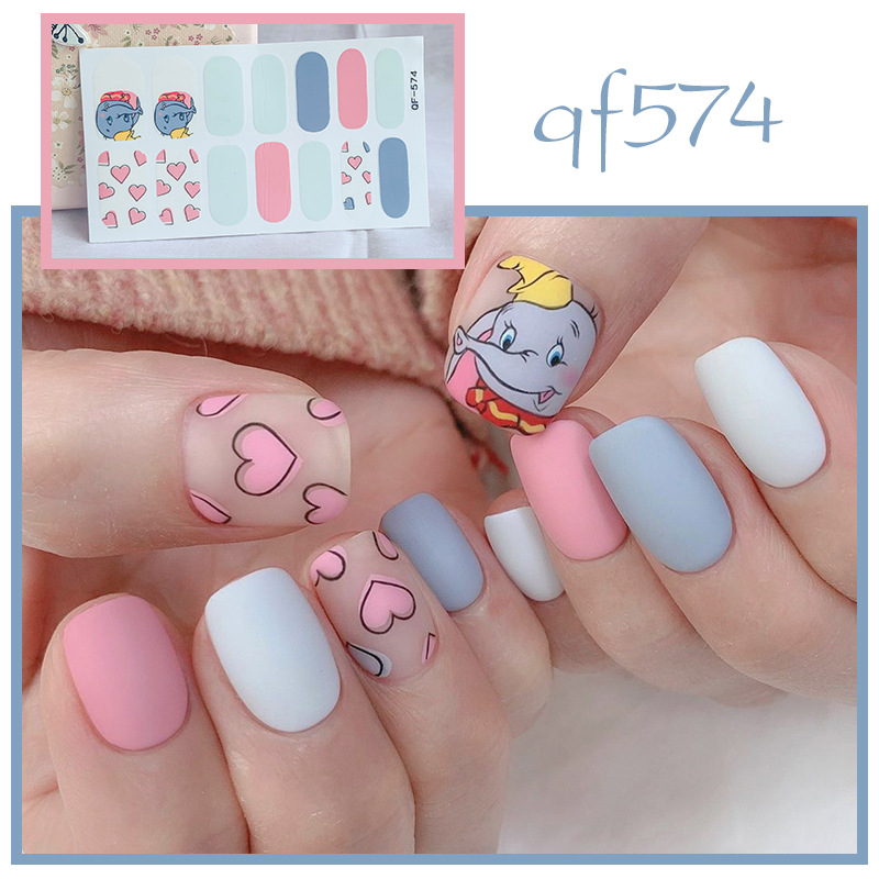 Hình dán trang trí móng tay họa tiết 3D xinh xắn kháng nước