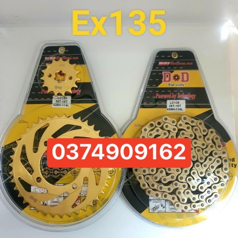 nhông sên đĩa exciter 150