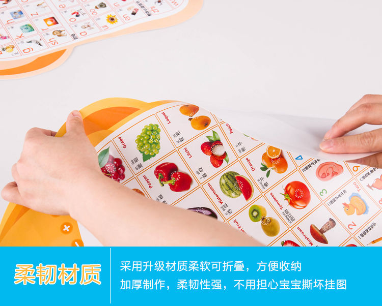 Biểu đồ treo bính âm Trẻ em có một chữ Magic công nghệ cao chữ cái bảng chữ cái em bé giác ngộ trẻ em đọc đồ chơi toàn bộ