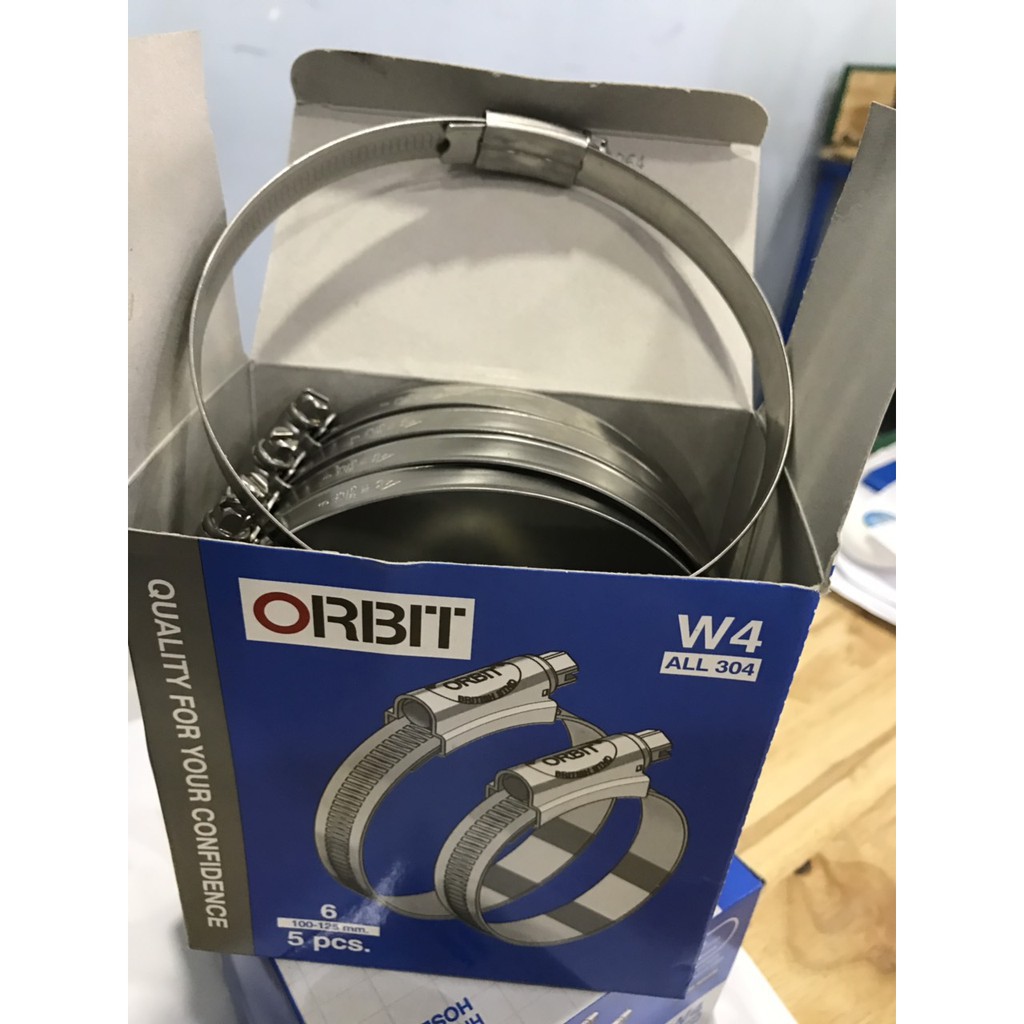 Đai Siết Cổ Dê Orbit Thái Lan inox 304 size 9.5-100 5pcs
