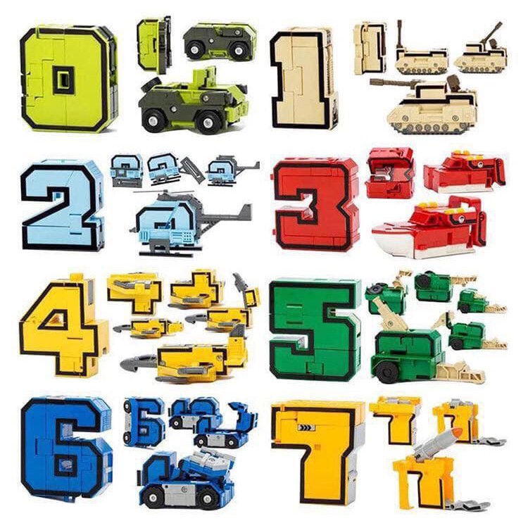 Đồ chơi số biến hình 15 chi tiết