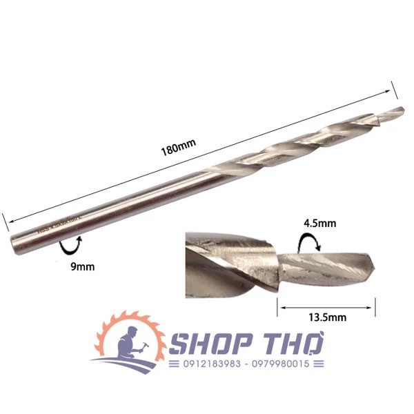 Mũi khoan chéo Wnew 9mm chất lượng cao