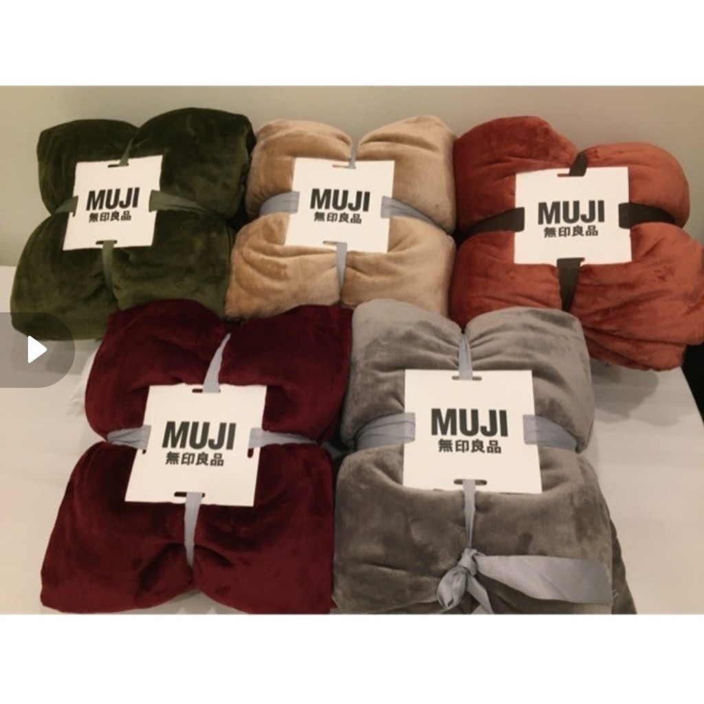 Chăn lông tuyết Muji 2 lớp siêu mềm mịn kích thước 2m x 2m3