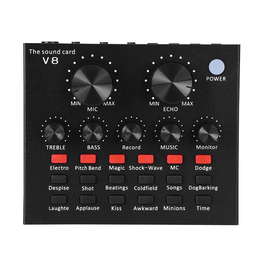 [ Siêu rẻ ] Sound Card thu âm V8