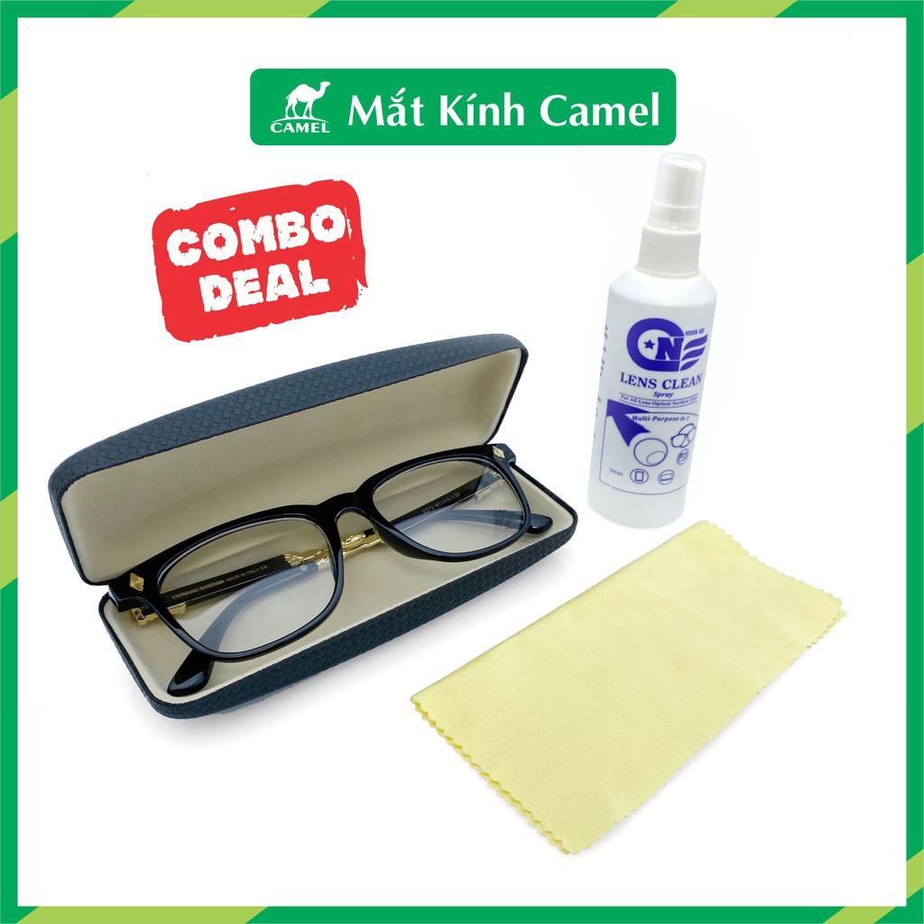 Kính mắt CH thời trang cao cấp Nam Nữ [Hot Trend] Gọng kính giả cận vàng | BigBuy360 - bigbuy360.vn