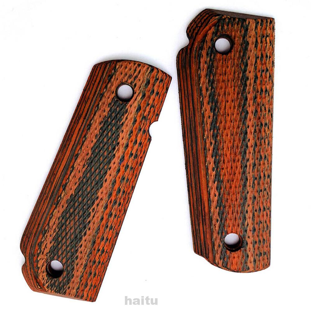 1 Pair Hand Grip Patch Practical DIY Accessories Tool Durable Anti Slip Modification Color Rosewood For 1911 Models