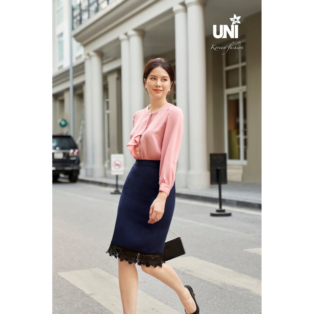 Áo Sơ Mi Nữ Cổ Tàu Tay Bo Cao Cấp 2A575 - UNI KOREAN FASHION