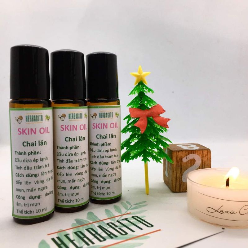 Skin oil Dầu Dừa - Tinh dầu tràm trà