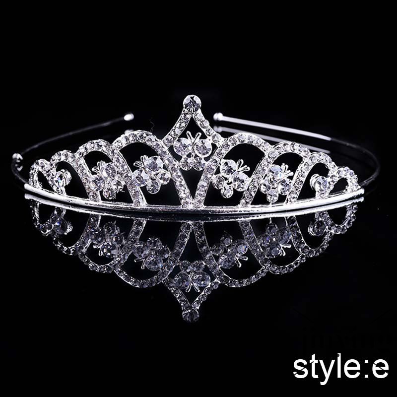 GETNOIVAS Vương miện cài tóc công chúa xinh xắn